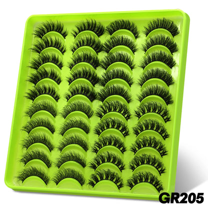 GROINNEYA lashes 5/10/20 pairs 3D Faux Mink Lashes Fluffy False Eyelashes Dramatic Volume Lashes Eyelash Extension Makeup