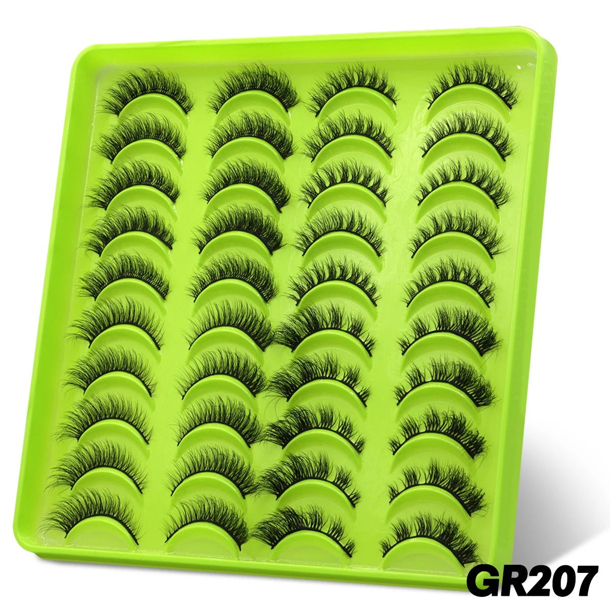 GROINNEYA lashes 5/10/20 pairs 3D Faux Mink Lashes Fluffy False Eyelashes Dramatic Volume Lashes Eyelash Extension Makeup