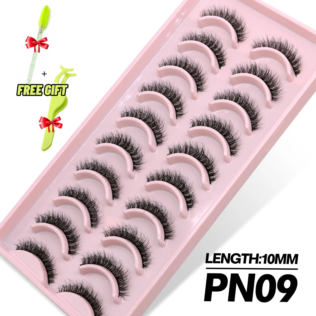 GROINNEYA lashes 5/10/20 pairs 3D Faux Mink Lashes Fluffy False Eyelashes Dramatic Volume Lashes Eyelash Extension Makeup