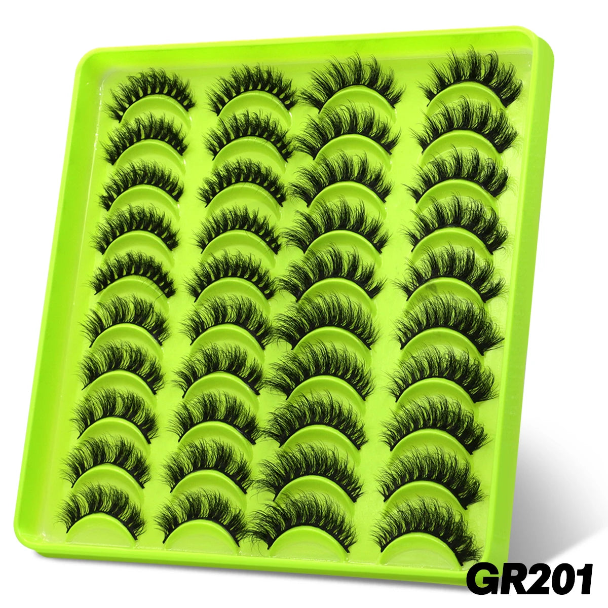 GROINNEYA lashes 5/10/20 pairs 3D Faux Mink Lashes Fluffy False Eyelashes Dramatic Volume Lashes Eyelash Extension Makeup