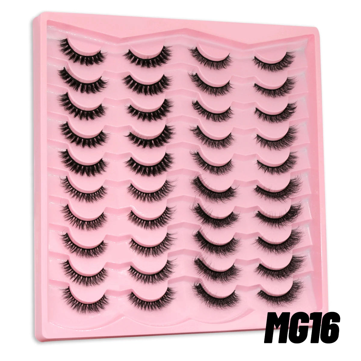 Russian Strip Lashes 5/10/20 pairs Fluffy Mink Lashes 3D False Eyelashes Russian  Eyelashes D Curl Fake Eyelashes  Makeup