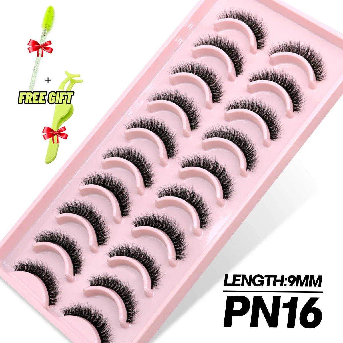 GROINNEYA lashes 5/10/20 pairs 3D Faux Mink Lashes Fluffy False Eyelashes Dramatic Volume Lashes Eyelash Extension Makeup