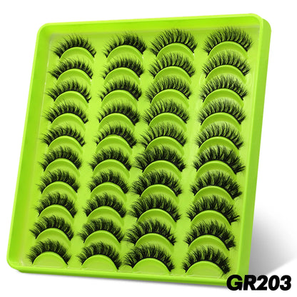 GROINNEYA lashes 5/10/20 pairs 3D Faux Mink Lashes Fluffy False Eyelashes Dramatic Volume Lashes Eyelash Extension Makeup