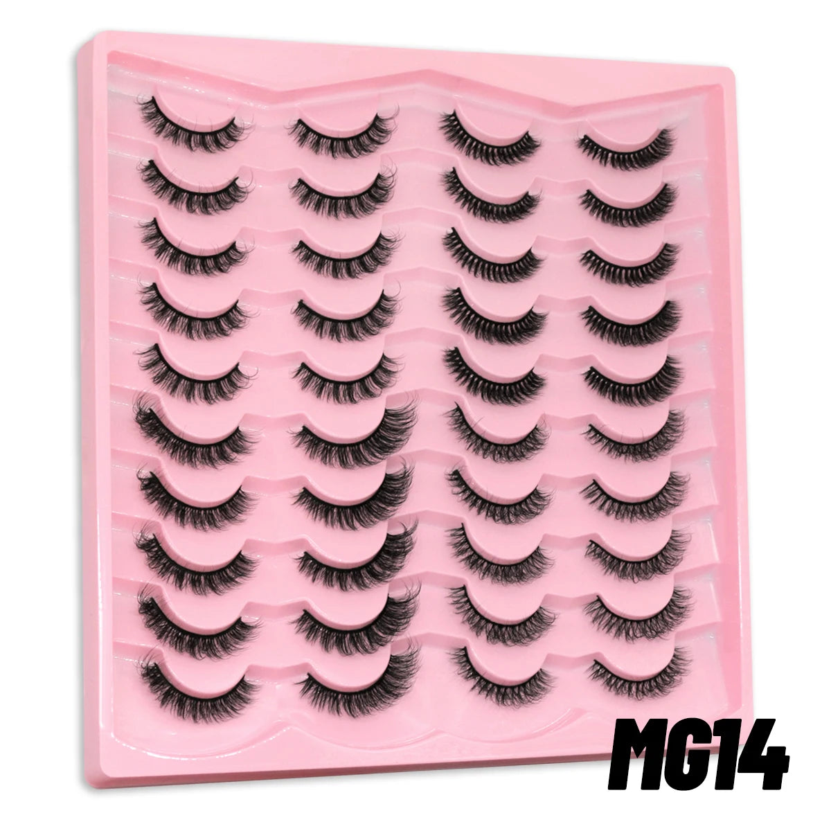 Russian Strip Lashes 5/10/20 pairs Fluffy Mink Lashes 3D False Eyelashes Russian  Eyelashes D Curl Fake Eyelashes  Makeup