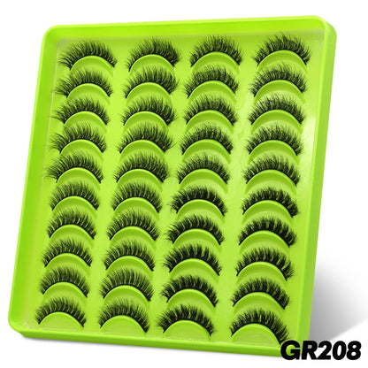 GROINNEYA lashes 5/10/20 pairs 3D Faux Mink Lashes Fluffy False Eyelashes Dramatic Volume Lashes Eyelash Extension Makeup