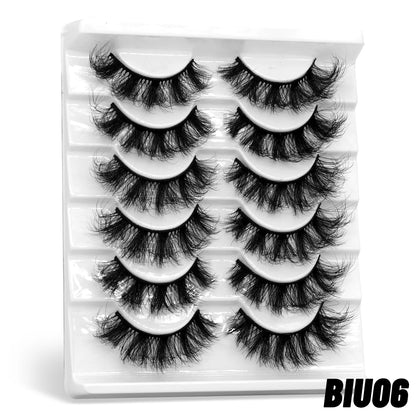 3D fluffy false eyelashes 5 / 6 / 7 pair for dramatic false eyelashes fluffy thick false eyelashes mink false eyelash makeup