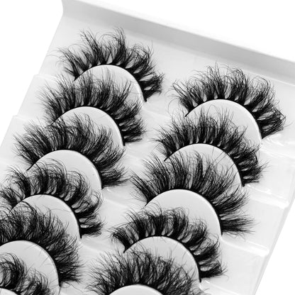 3D fluffy false eyelashes 5 / 6 / 7 pair for dramatic false eyelashes fluffy thick false eyelashes mink false eyelash makeup