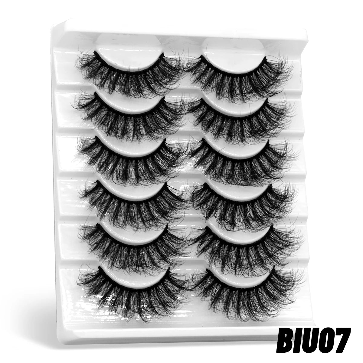 3D fluffy false eyelashes 5 / 6 / 7 pair for dramatic false eyelashes fluffy thick false eyelashes mink false eyelash makeup