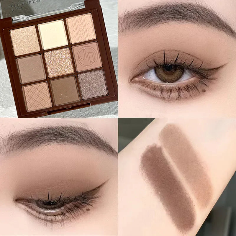 Groinneya 9-Color Chocolate Eyeshadow Palette