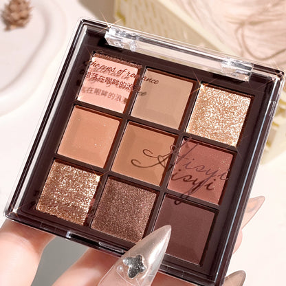 Groinneya 9-Color Chocolate Eyeshadow Palette