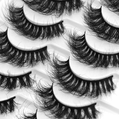 3D fluffy false eyelashes 5 / 6 / 7 pair for dramatic false eyelashes fluffy thick false eyelashes mink false eyelash makeup