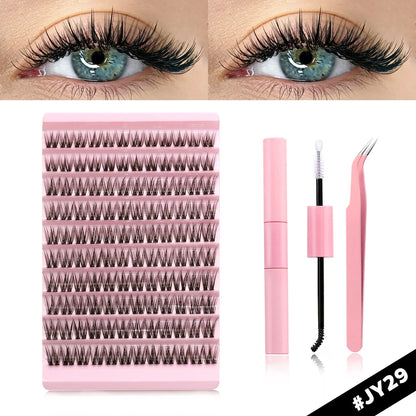 GROINNEYA DIY Lash Extension Kit – Mix Clusters & Bond Seal