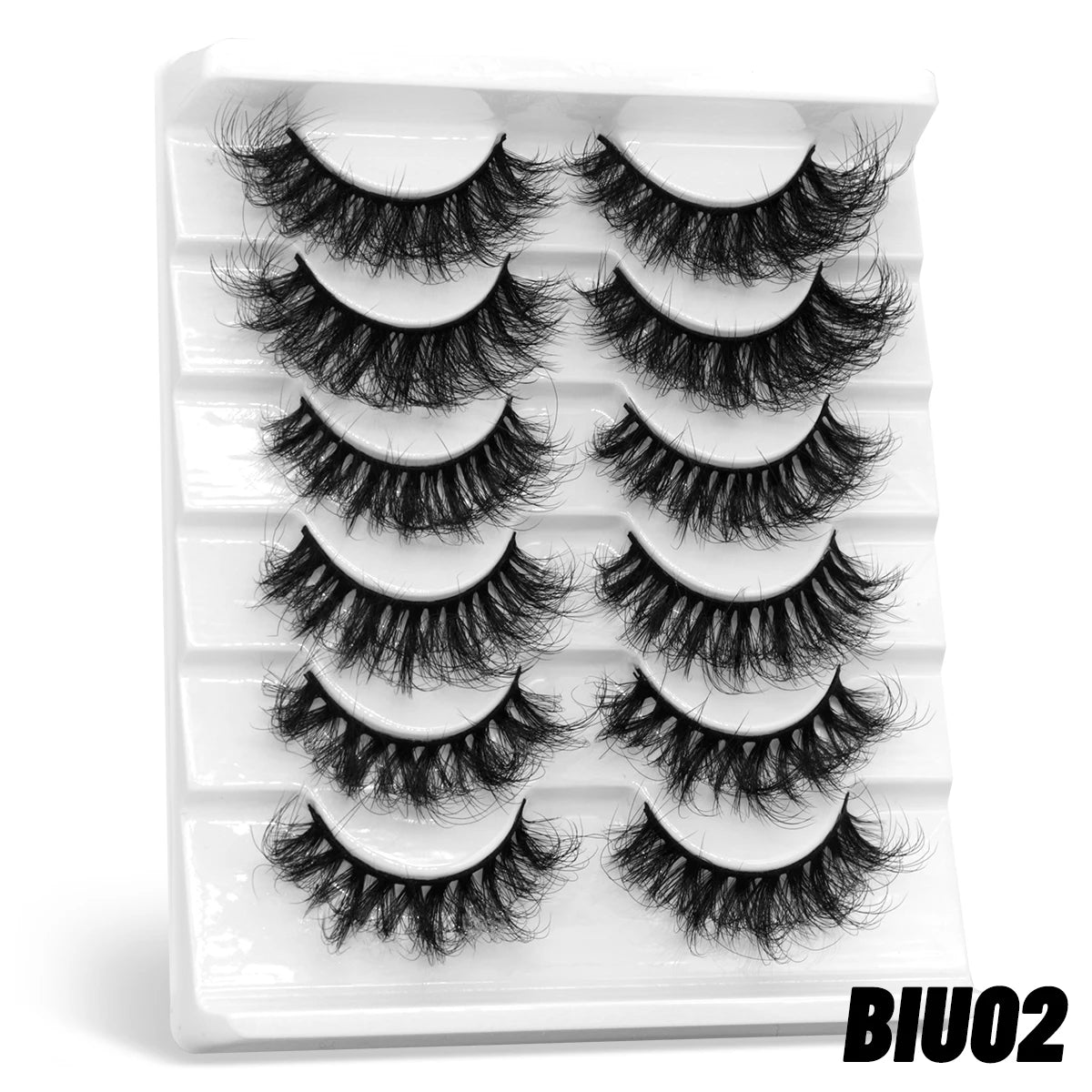 3D fluffy false eyelashes 5 / 6 / 7 pair for dramatic false eyelashes fluffy thick false eyelashes mink false eyelash makeup