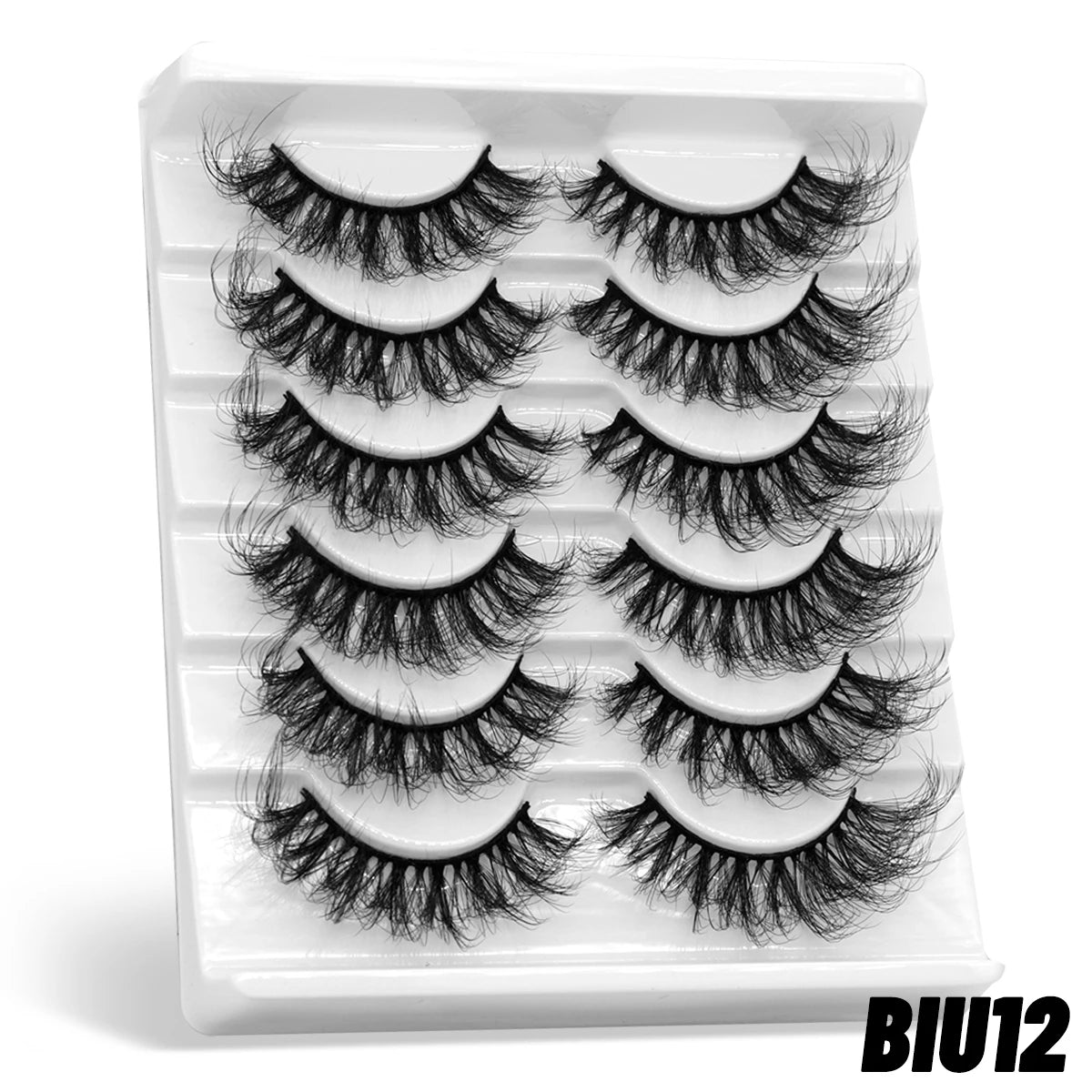 3D fluffy false eyelashes 5 / 6 / 7 pair for dramatic false eyelashes fluffy thick false eyelashes mink false eyelash makeup