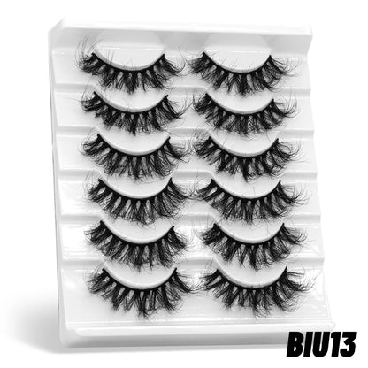 3D fluffy false eyelashes 5 / 6 / 7 pair for dramatic false eyelashes fluffy thick false eyelashes mink false eyelash makeup