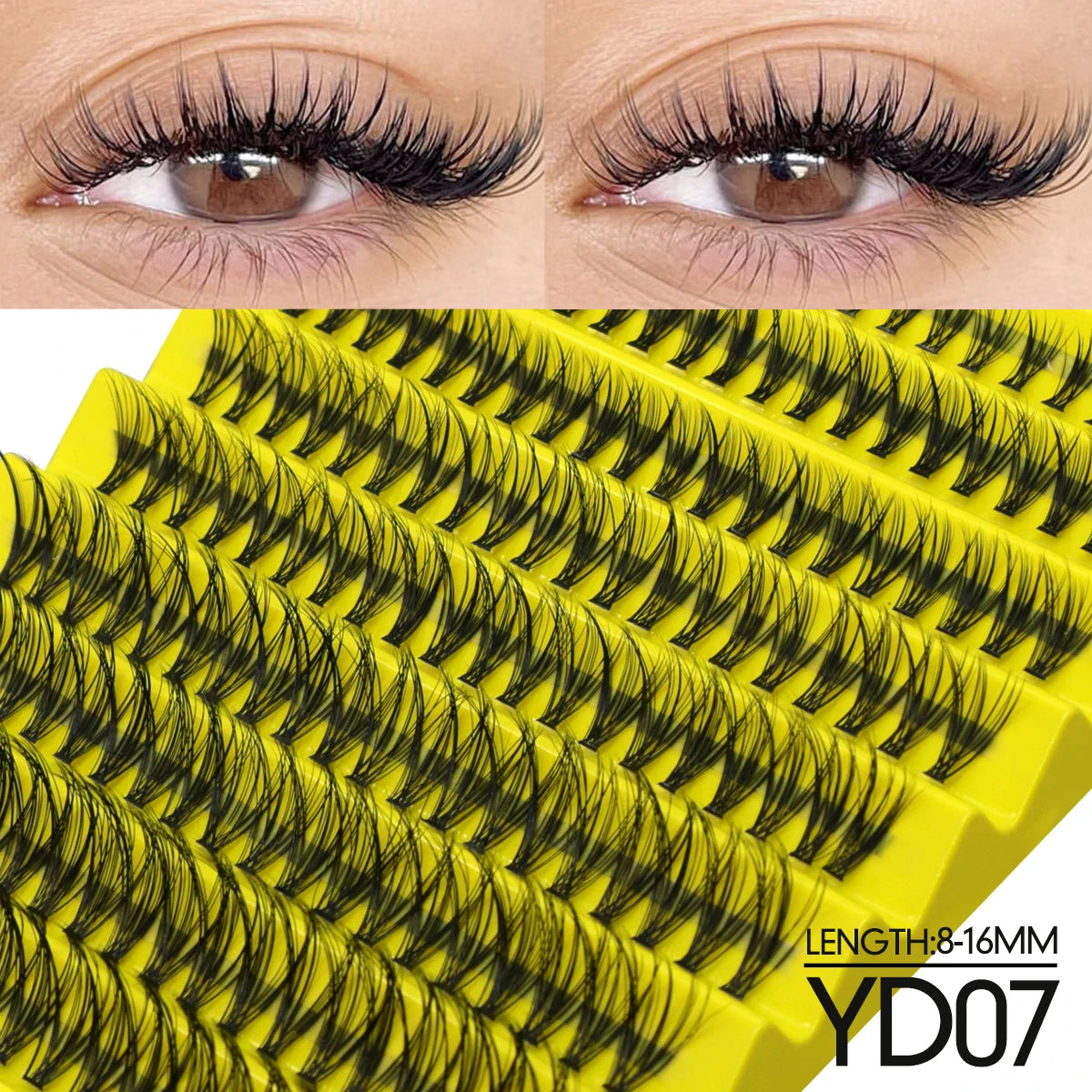 GROINNEYA DIY Lash Extension Kit – Mix Clusters & Bond Seal