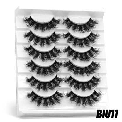 3D fluffy false eyelashes 5 / 6 / 7 pair for dramatic false eyelashes fluffy thick false eyelashes mink false eyelash makeup