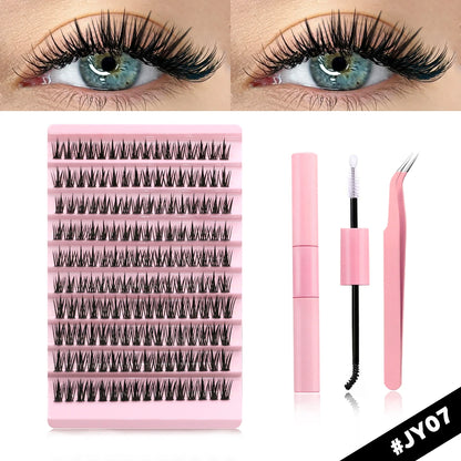 GROINNEYA DIY Lash Extension Kit – Mix Clusters & Bond Seal