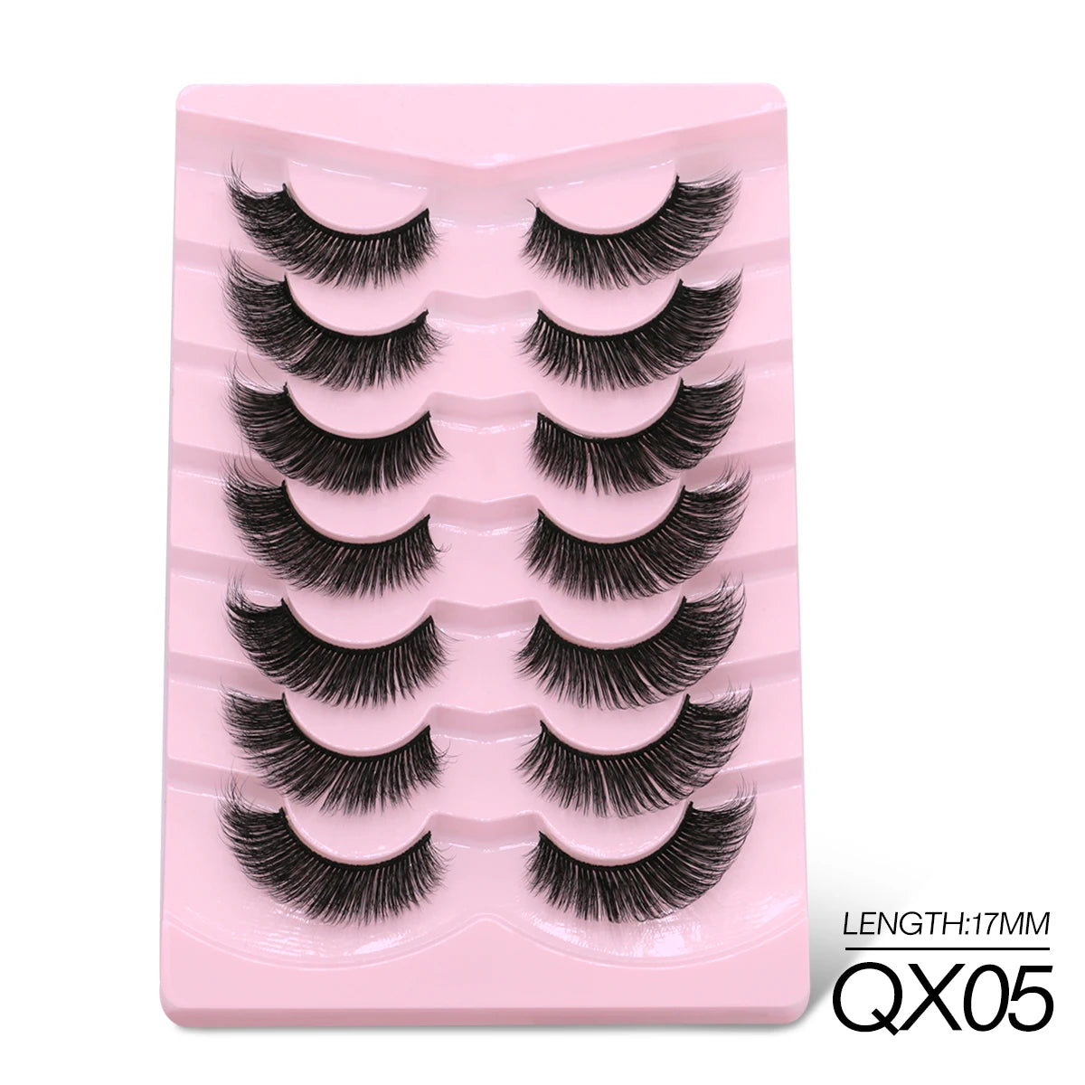 GROINNEYA 5/7 Cat Eye 3D Mink Lashes  Natural Eyelashes Winged End Eye Elongated  False Eyelashes lashes Extension