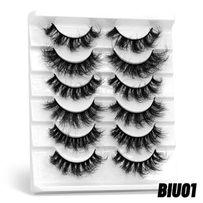 3D fluffy false eyelashes 5 / 6 / 7 pair for dramatic false eyelashes fluffy thick false eyelashes mink false eyelash makeup