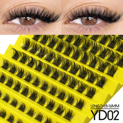 GROINNEYA DIY Lash Extension Kit – Mix Clusters & Bond Seal