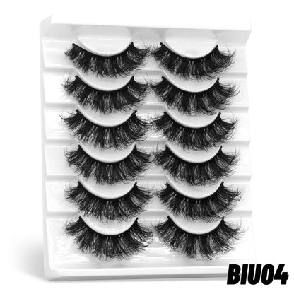 3D fluffy false eyelashes 5 / 6 / 7 pair for dramatic false eyelashes fluffy thick false eyelashes mink false eyelash makeup