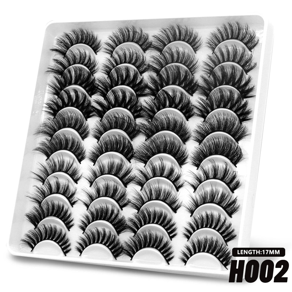 Russian Strip Lashes 5/10/20 pairs Fluffy Mink Lashes 3D False Eyelashes Russian  Eyelashes D Curl Fake Eyelashes  Makeup