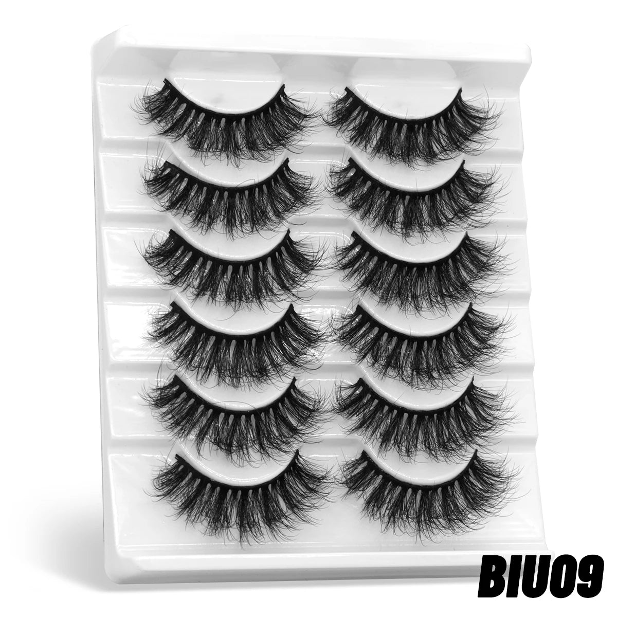 3D fluffy false eyelashes 5 / 6 / 7 pair for dramatic false eyelashes fluffy thick false eyelashes mink false eyelash makeup