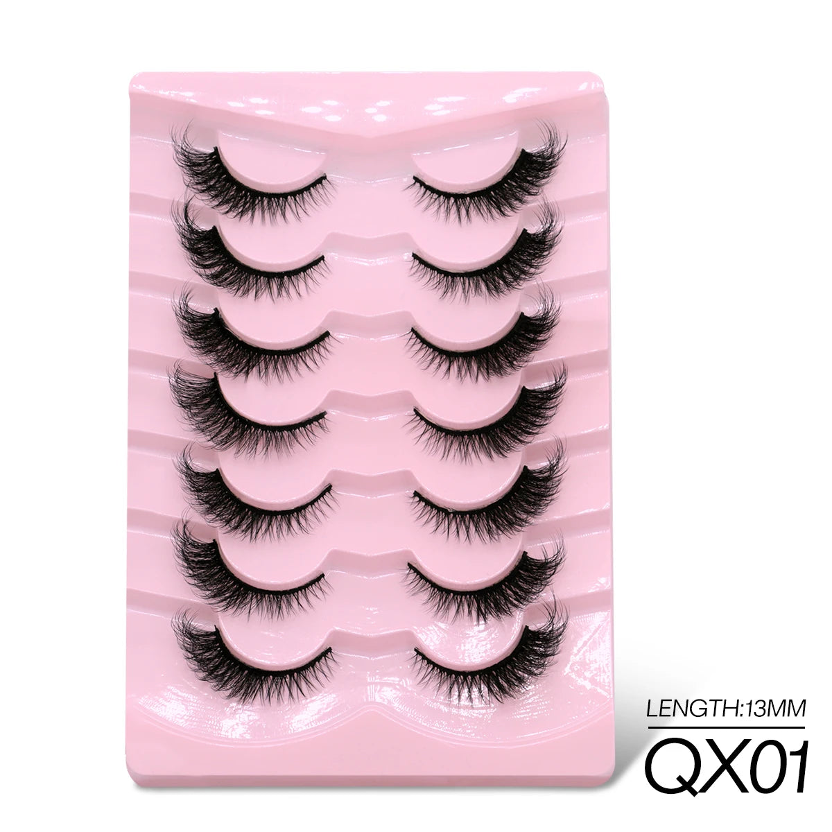 GROINNEYA 5/7 Cat Eye 3D Mink Lashes  Natural Eyelashes Winged End Eye Elongated  False Eyelashes lashes Extension