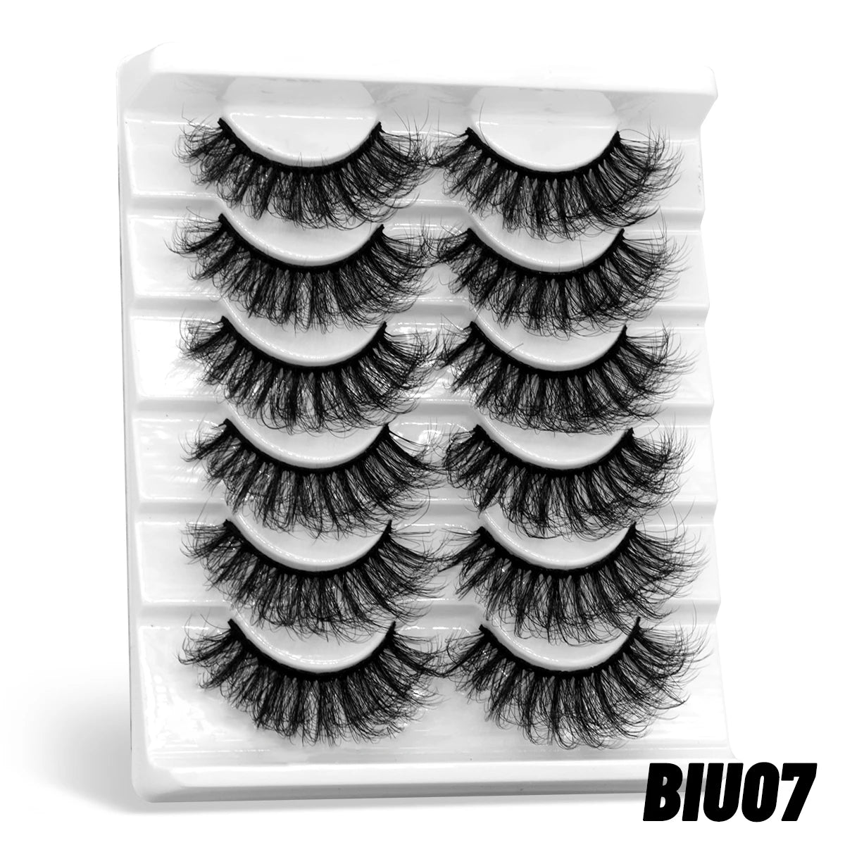 3D fluffy false eyelashes 5 / 6 / 7 pair for dramatic false eyelashes fluffy thick false eyelashes mink false eyelash makeup