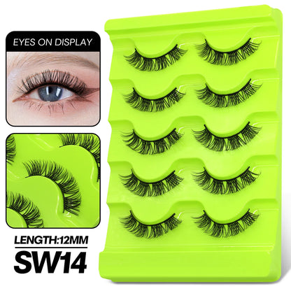 GROINNEYA lashes 5/10/20 pairs 3D Faux Mink Lashes Fluffy False Eyelashes Dramatic Volume Lashes Eyelash Extension Makeup