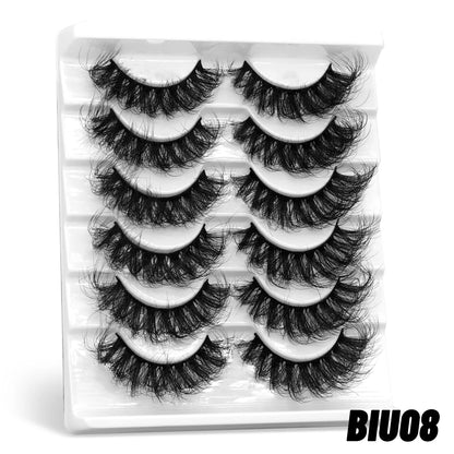 3D fluffy false eyelashes 5 / 6 / 7 pair for dramatic false eyelashes fluffy thick false eyelashes mink false eyelash makeup